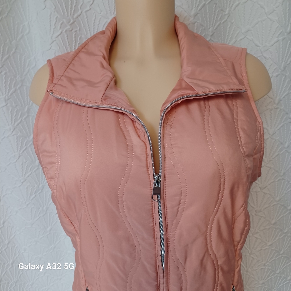 Christopher & Banks New Women Size M Peach Fabric Label Vest - Picture 3 of 13
